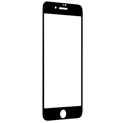 Techsuit Screen Protector Film for Apple iPhone SE (2022) / SE (2020) / 8 / 7, Tempered Glass, Full Glue, 111D, Black