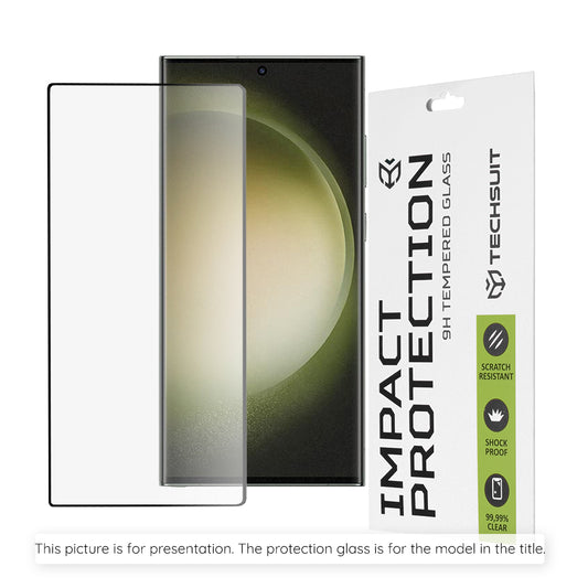 Techsuit Screen Protector Film for Google Pixel 11 Pro XL, Tempered Glass, Full Glue, 111D, Black
