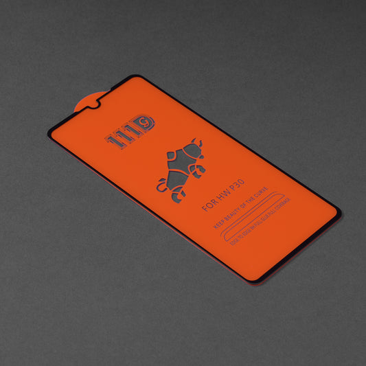 Folia ochronna na ekran Techsuit do Huawei P30, szkło hartowane, Full Glue, 111D, czarna