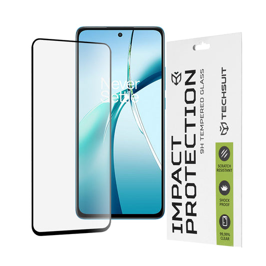 Folia ochronna na ekran Techsuit do OnePlus Nord CE4 Lite, szkło hartowane, Full Glue, 111D, czarna