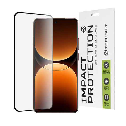 Folia ochronna na ekran Techsuit do Realme GT 7 Pro, szkło hartowane, pełny klej, 111D, czarna