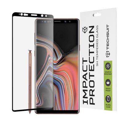 Folia ochronna na ekran Techsuit do Samsung Galaxy Note 9 N960, szkło hartowane, Full Glue, 111D, czarna