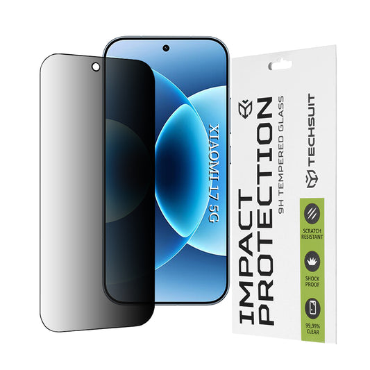 Folia ochronna Techsuit na ekran do Xiaomi 17, Szkło Hartowane, Full Glue, 111D