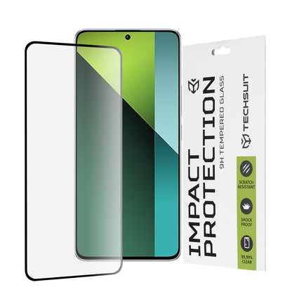 Folia ochronna na ekran Techsuit do Xiaomi Poco X6 / Redmi Note 13 Pro 5G, szkło hartowane, Full Glue, 111D, czarna