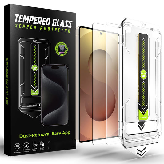 Folia ochronna na ekran Techsuit TitanGlass CrystalHD do Samsung Galaxy S25 Ultra S938, szkło hartowane, pełna klej, zestaw 2 sztuki