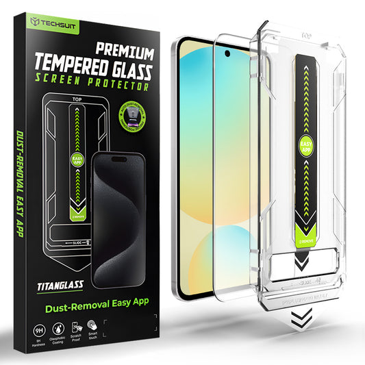 Folia ochronna na ekran Techsuit TitanGlass CrystalHD do Samsung Galaxy A56 A566 / S24 FE S721, szkło hartowane, pełna klejność