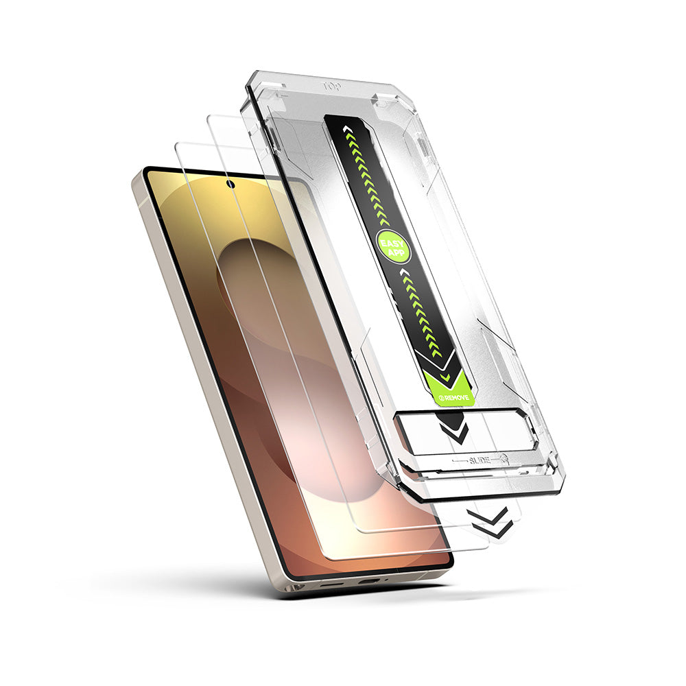 Folia ochronna na ekran Techsuit TitanGlass CrystalHD dla Samsung Galaxy S26, Hartowane szkło, Pełne klejenie, Zestaw 2 sztuki