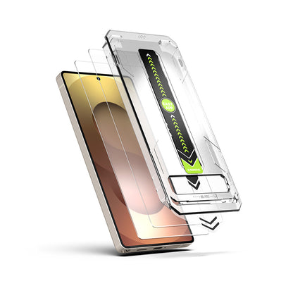 Folia ochronna na ekran Techsuit TitanGlass CrystalHD dla Samsung Galaxy S26, Hartowane szkło, Pełne klejenie, Zestaw 2 sztuki