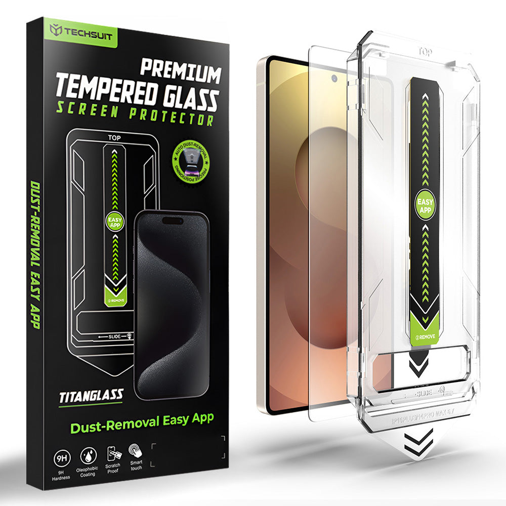 Techsuit TitanGlass CrystalHD Screen Protector for Samsung Galaxy S26 Ultra S948, Tempered Glass, Full Glue