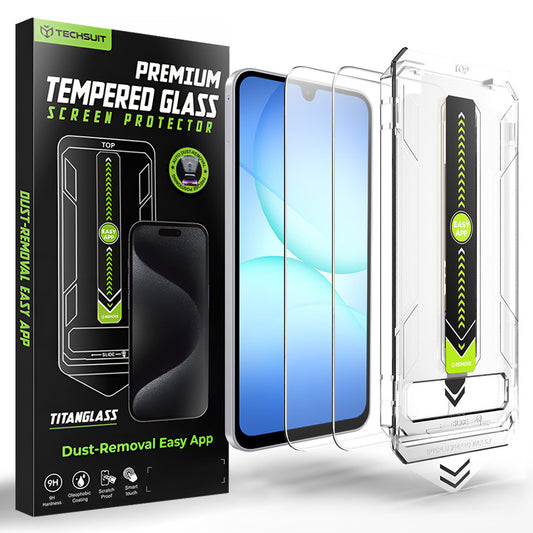 Folia ochronna na ekran Techsuit TitanGlass CrystalHD do Samsung Galaxy A17 5G / A16 5G A166 / A16 4G A165, szkło hartowane, zestaw 2 sztuki