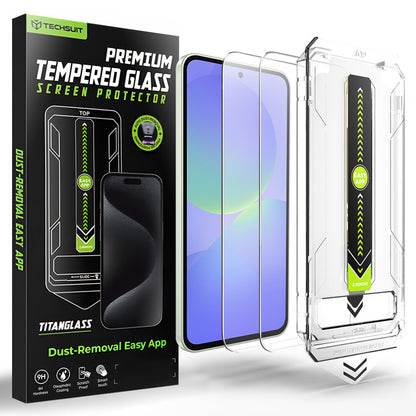 Folia ochronna na ekran Techsuit TitanGlass CrystalHD do Samsung Galaxy A37 5G / A36 A366, szkło hartowane, zestaw 2 sztuki