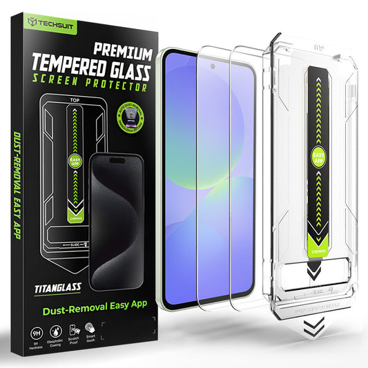 Folia ochronna na ekran Techsuit TitanGlass CrystalHD do Samsung Galaxy A37 5G / A36 A366, szkło hartowane, zestaw 2 sztuki