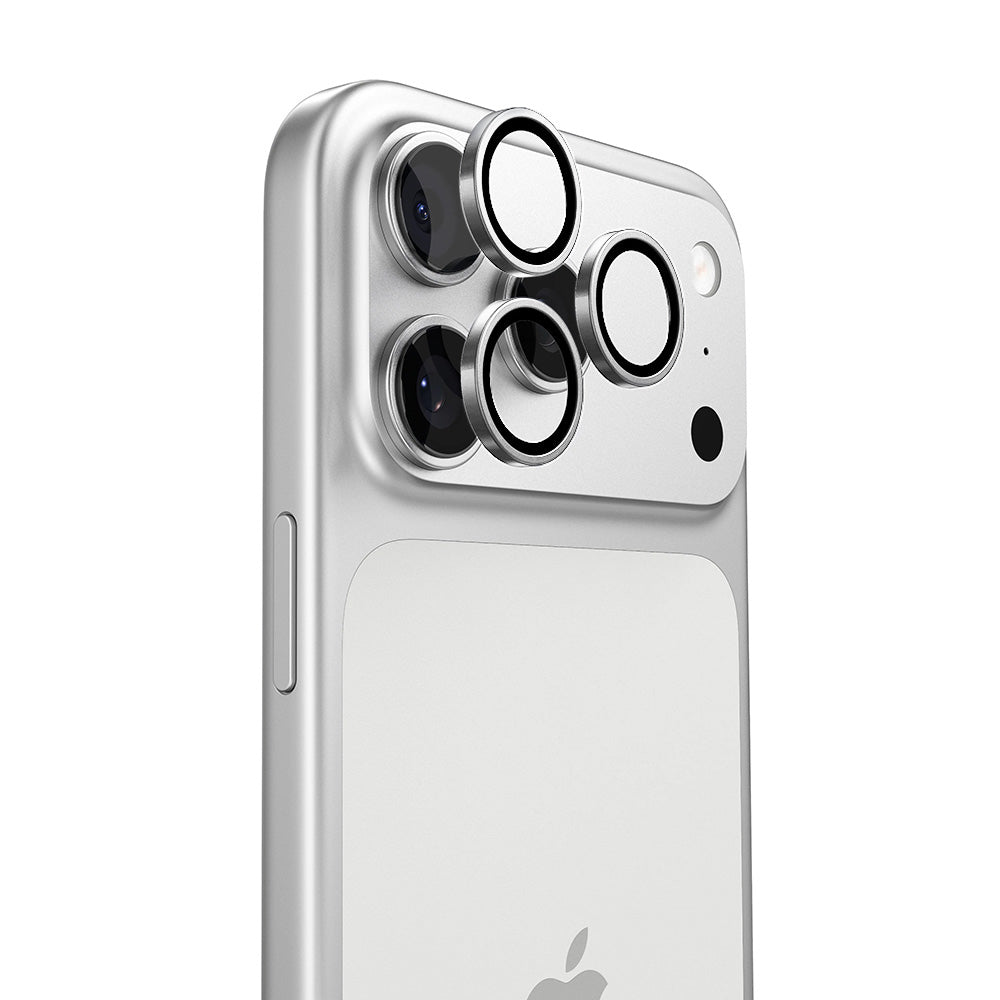 Folia ochronna na tylną kamerę Torras Lensguard do Apple iPhone 17 Pro Max / 17 Pro, szkło hartowane, srebrne