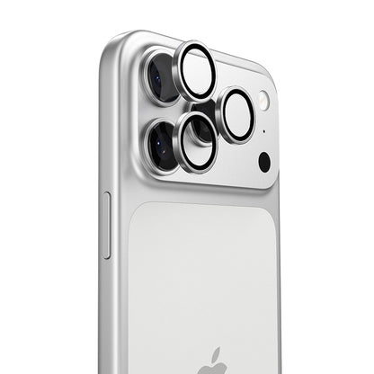 Folia ochronna na tylną kamerę Torras Lensguard do Apple iPhone 17 Pro Max / 17 Pro, szkło hartowane, srebrne