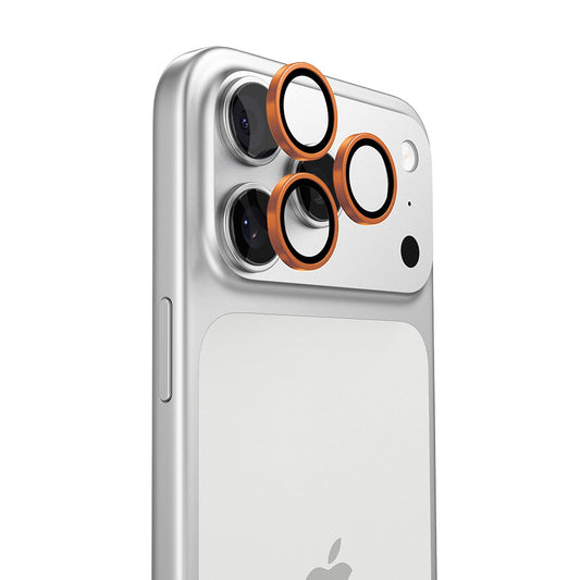 Folia ochronna na tylną kamerę Torras Lensguard do Apple iPhone 17 Pro Max / 17 Pro, szkło hartowane, pomarańczowa
