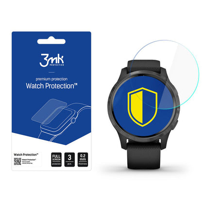 Folia ochronna 3MK Arc do Garmin Venu 2S, zestaw 3 sztuki, plastik