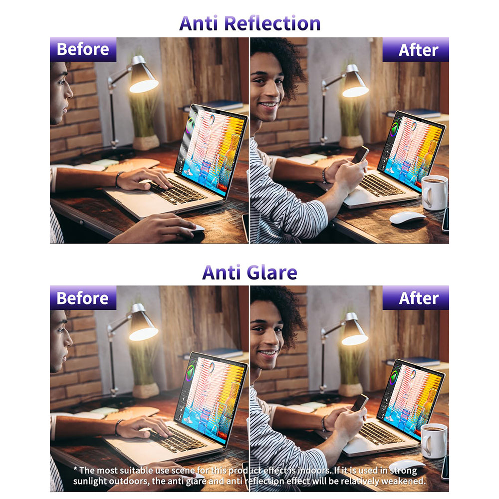 Folia Ochronna na Ekran Anti Blue Light Techsuit VisionProX dla Laptopa 14 cali, Plastikowa