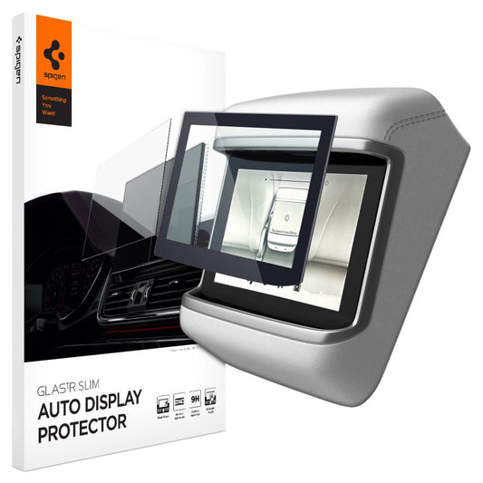 Folia ochronna Spigen GlastR Slim Anti-Glare dla prawdziwego ekranu dotykowego Tesla X / S (2022 - 2021), Hartowane szkło, Czarne