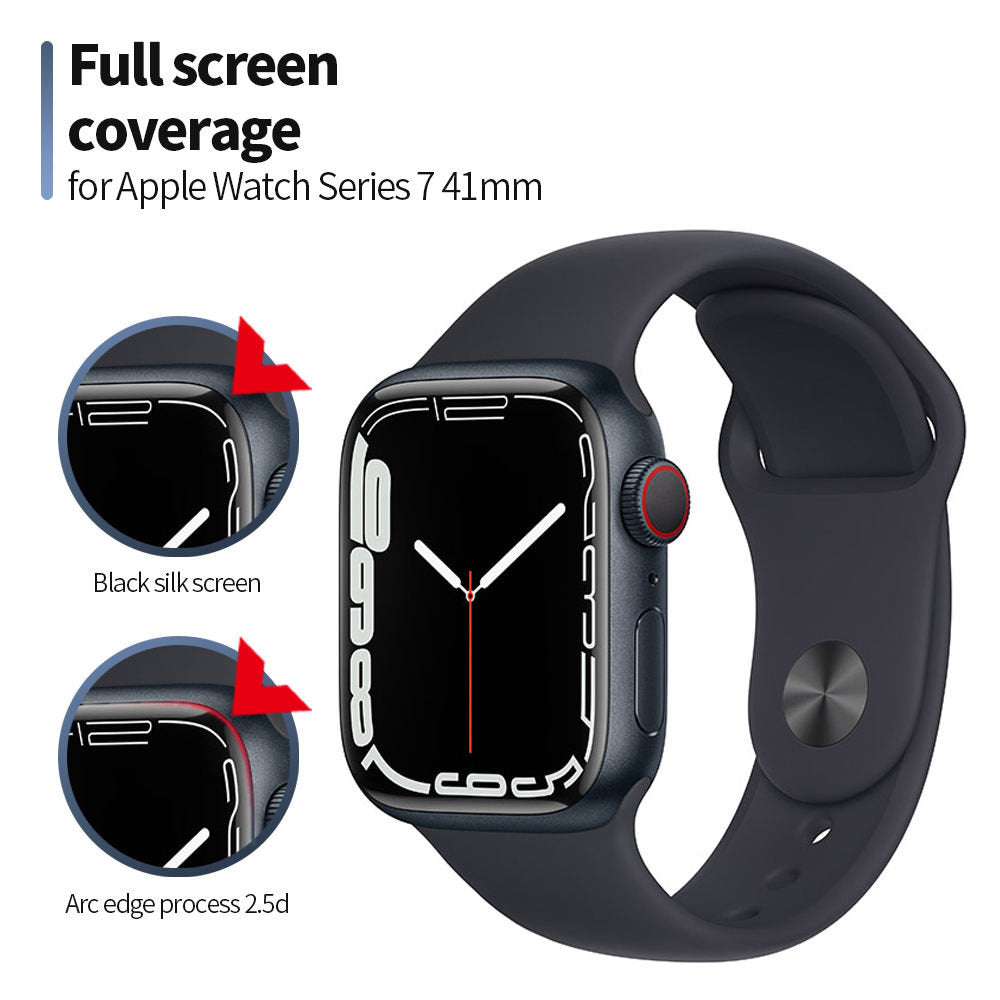 Folia ochronna Blueo High Molecule do Apple Watch 40mm Series, szkło hartowane, czarne