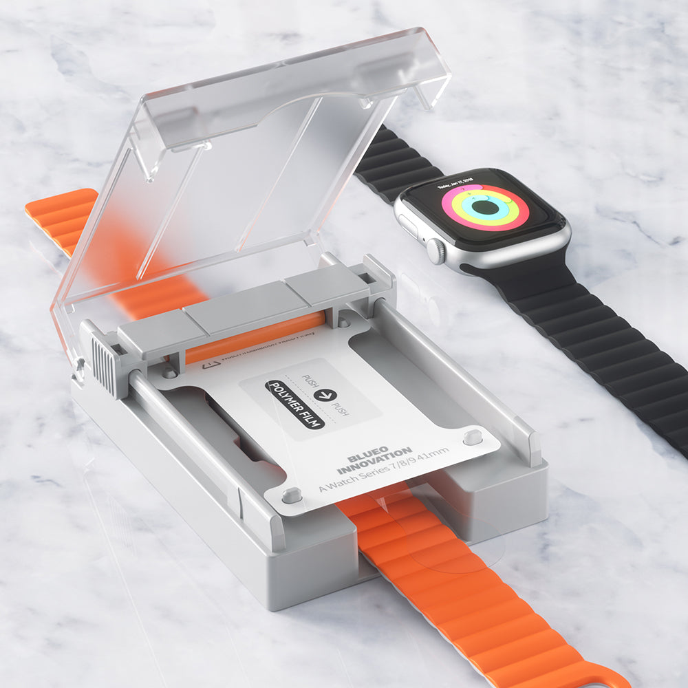 Folia ochronna Blueo High Molecule do Apple Watch 40mm Series, szkło hartowane, czarne