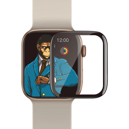 Folia ochronna Blueo High Molecule do Apple Watch 44mm Series, szkło hartowane, czarne