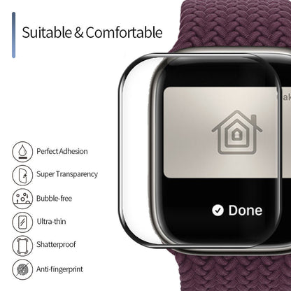 Folia ochronna Blueo High Molecule do Apple Watch 44mm Series, szkło hartowane, czarne
