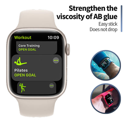 Folia ochronna Blueo High Molecule do Apple Watch 44mm Series, szkło hartowane, czarne