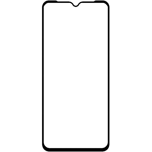 Folia ochronna ekranu OEM do Xiaomi Redmi 9A / Xiaomi Redmi 9C, szklana osłona, pełna twarz, pełne klejenie, 5D, 0,3 mm, czarny