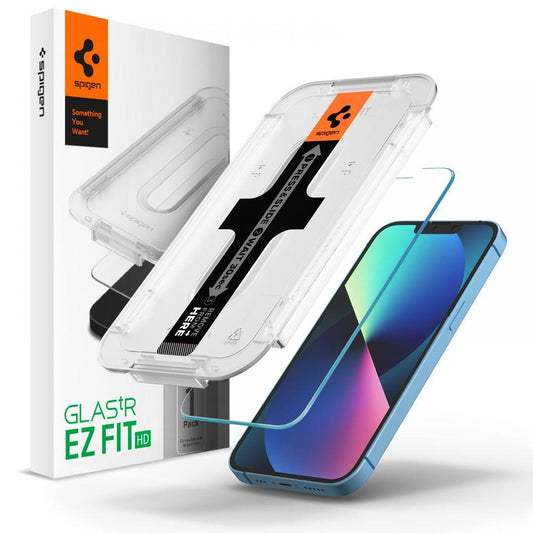 Spigen EZ FIT Screen Protector dla Apple iPhone 14 / 13 Pro / 13, szkło, pełny klej AGL03724