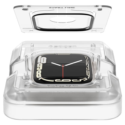 Folia ochronna Spigen ProFlex EZ FIT dla Apple Watch 9 / 8 / 7 45mm Series, zestaw 2 sztuki, elastyczne szkło, czarna AFL04051