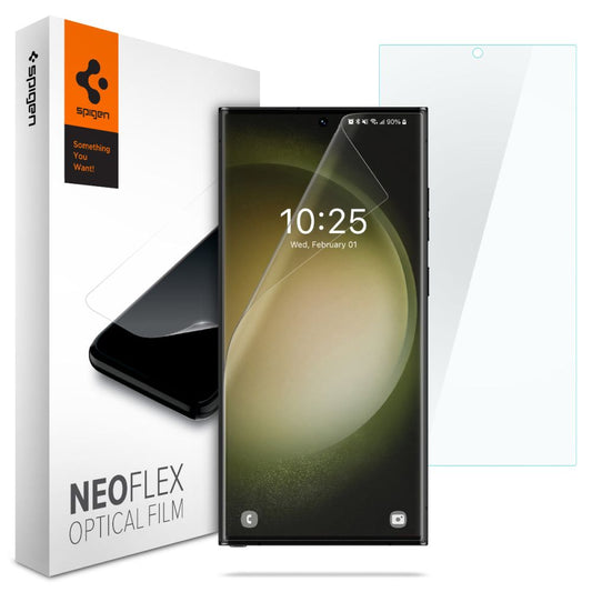 Folia ochronna na ekran Spigen Neo Flex dla Samsung Galaxy S23 Ultra S918, Plastik, Zestaw 2 sztuki AFL05943
