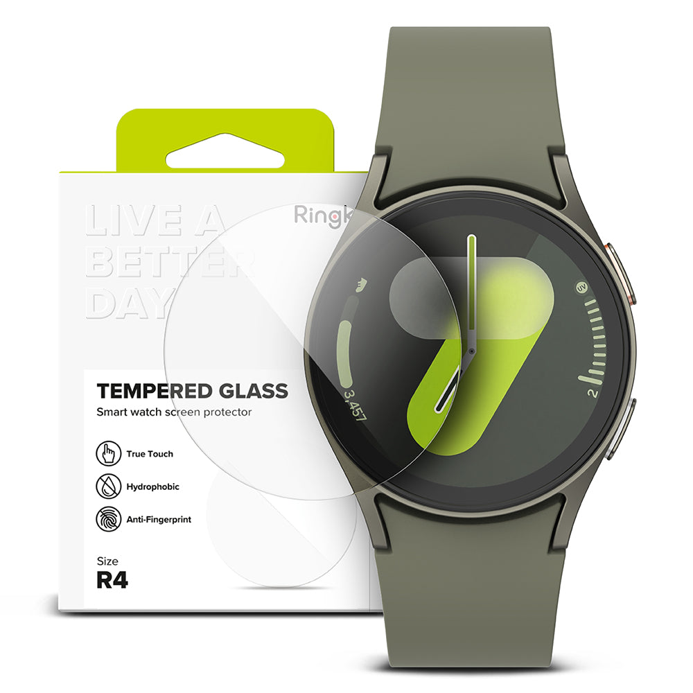 Folia ochronna Ringke R4 do Samsung Galaxy Watch7 40mm, zestaw 4 sztuki, szkło hartowane
