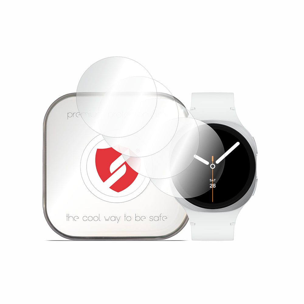 Smart Protection Premium Classic Screen Protector Film for Samsung Galaxy Watch8 40mm, Set of 4 pieces, Plastic