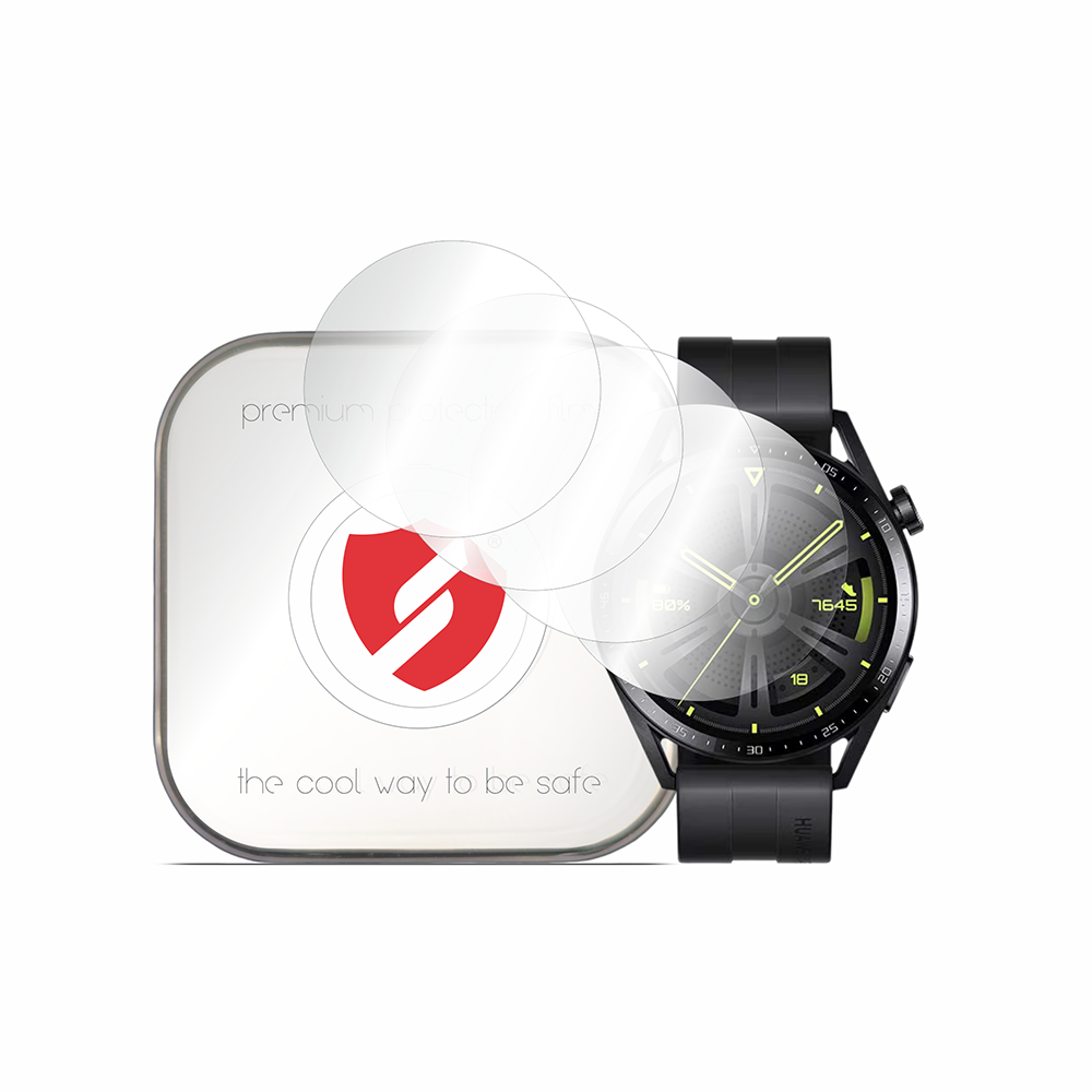 Folia ochronna Smart Protection Premium Classic do Huawei Watch GT 3 46mm, zestaw 4 sztuki, plastik