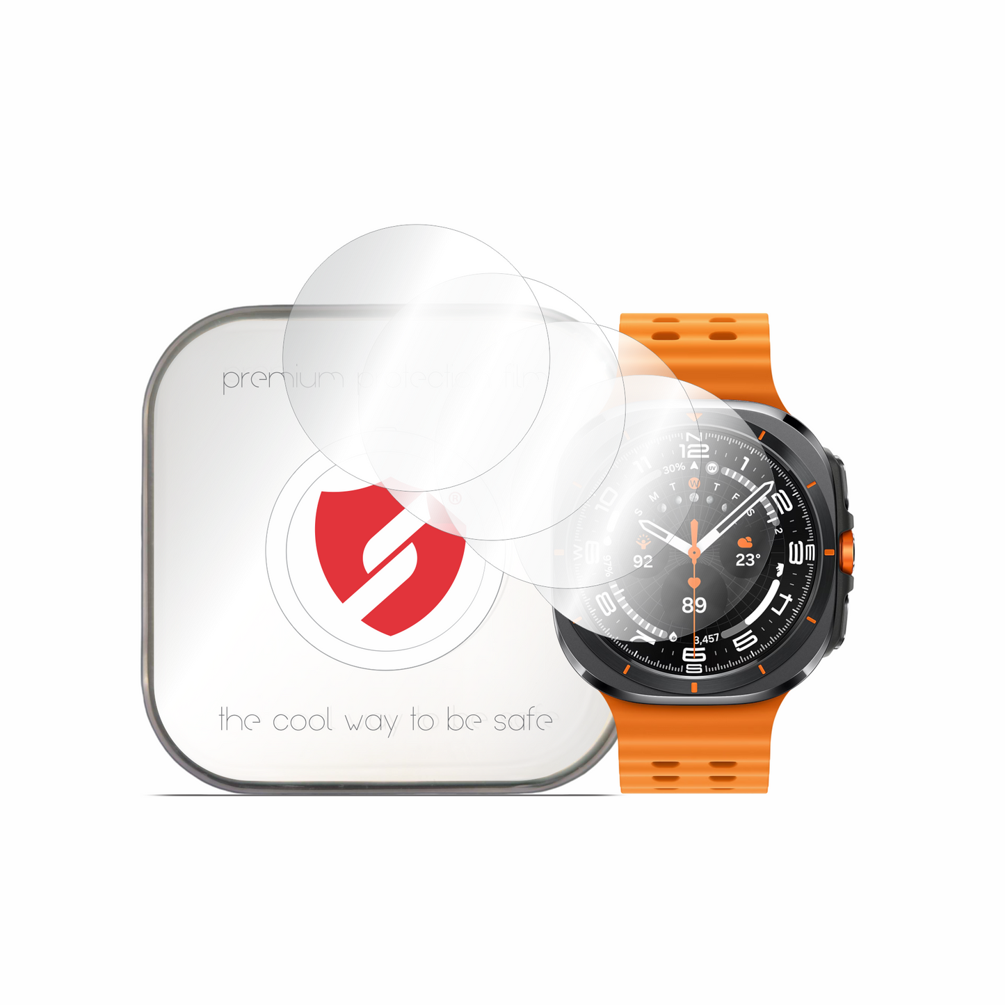 Folia ochronna Smart Protection Premium Classic do Samsung Galaxy Watch Ultra, zestaw 4 sztuki, plastik