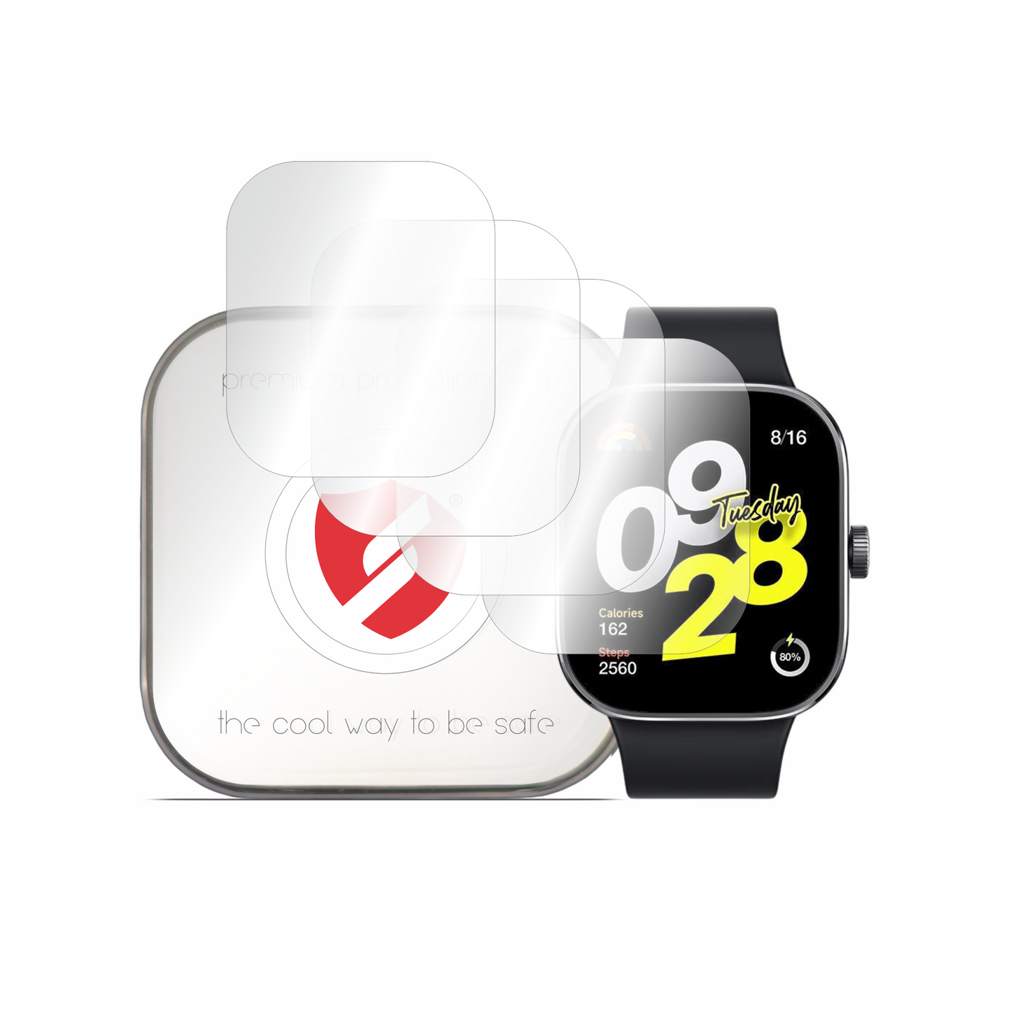 Folia ochronna Smart Protection Premium Classic do Xiaomi Redmi Watch 4, zestaw 4 sztuki, plastik