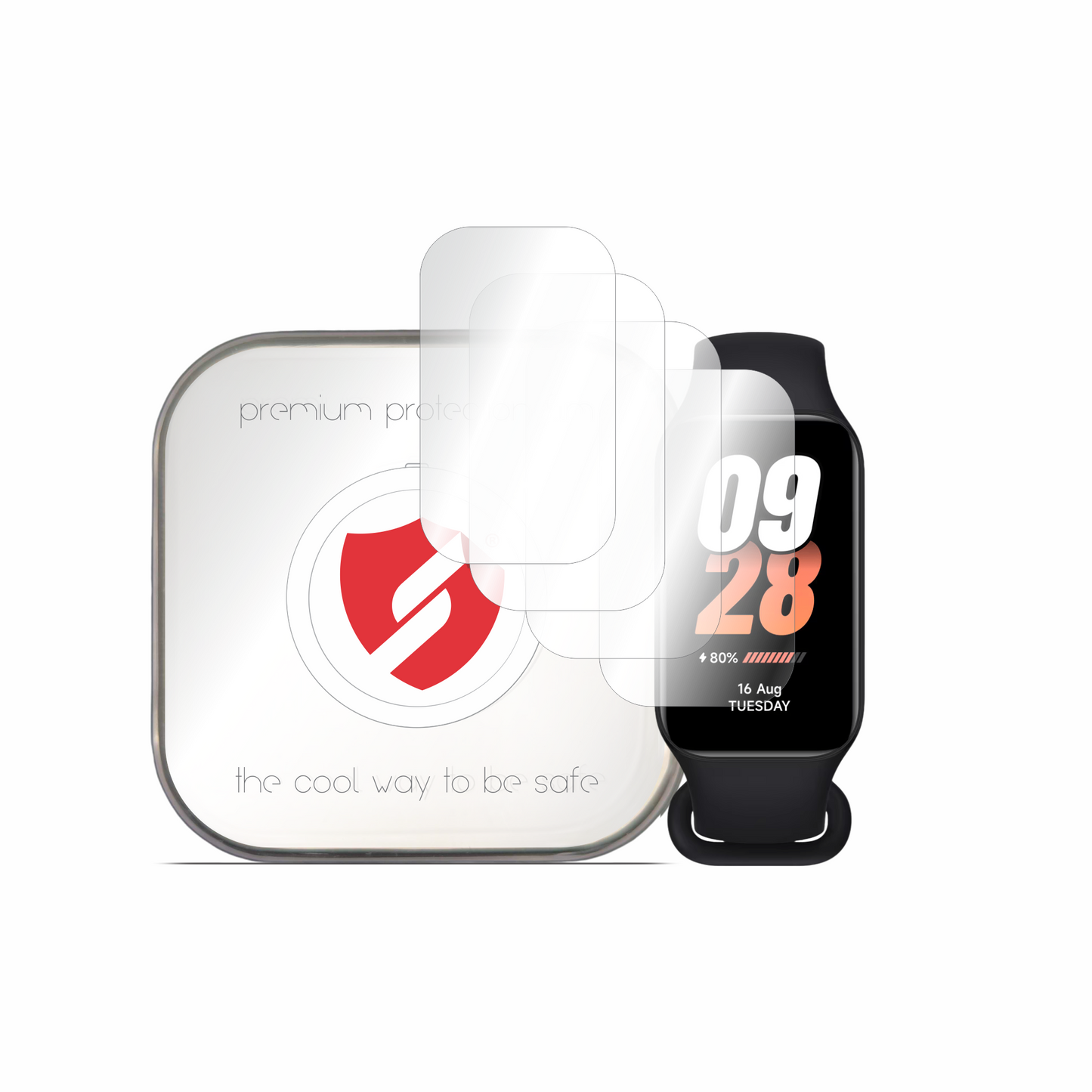 Folia ochronna Smart Protection Premium Classic do Xiaomi Smart Band 8 Active, zestaw 4 sztuki, plastik