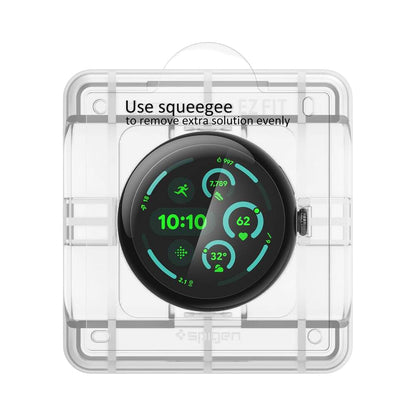Folia ochronna Spigen Elite Shield EZ FIT do Google Pixel Watch 45mm Series, zestaw 2 sztuki, szkło hartowane, przezroczysta AFL08525