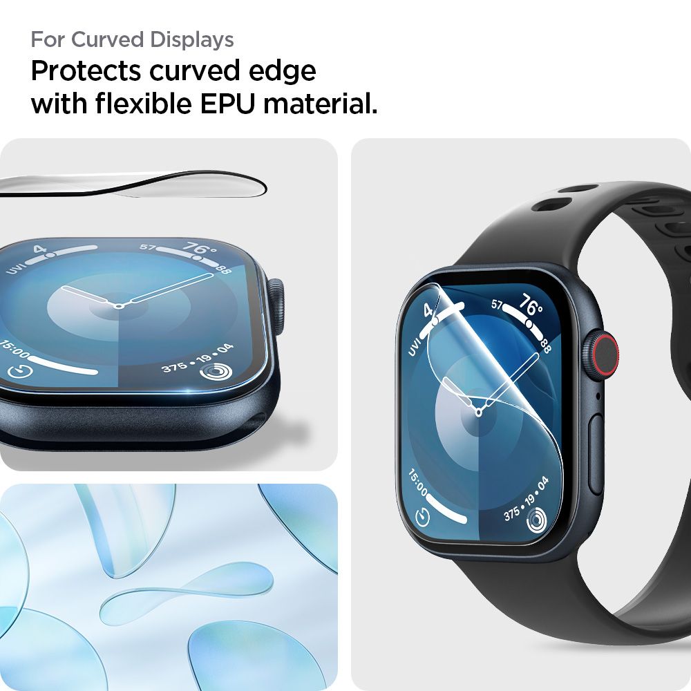 Spigen Elite Shield EZ FIT dla Apple Watch serii 46mm, zestaw 2 sztuk, tworzywo sztuczne AFL08579 