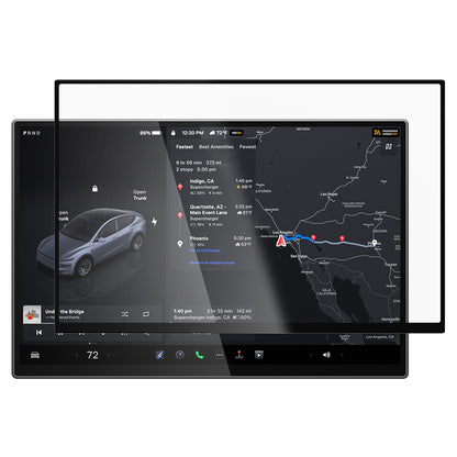 Spigen GlastR EZ FIT Anti-Glare Screen Protector for Tesla Y 2026 Premium / Performance Navigation, Tempered Glass AGL10819