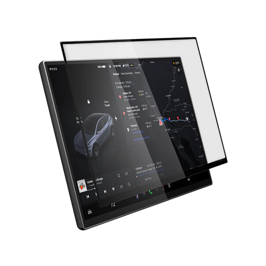 Spigen GlastR EZ FIT Protective Film for Tesla Y 2026 Premium / Performance Navigation, Tempered Glass AGL10820