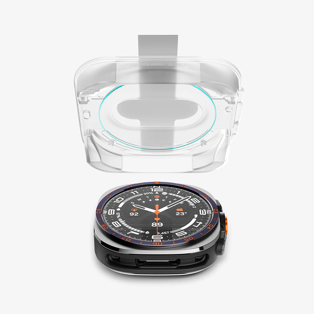 Folia ochronna Spigen GlastR EZ FIT do Samsung Galaxy Watch Ultra2, szkło hartowane, zestaw 2 sztuki AGL11758