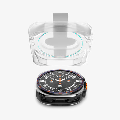 Folia ochronna Spigen GlastR EZ FIT do Samsung Galaxy Watch Ultra2, szkło hartowane, zestaw 2 sztuki AGL11758