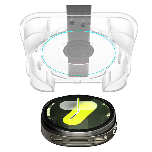 Folia ochronna Spigen GlastR EZ FIT dla Samsung Galaxy Watch8 44mm, Zestaw 2 sztuki, Szkło hartowane AGL09874