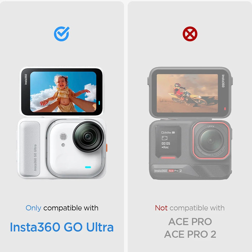 Folia Ochronna do Ekranu Spigen GlastR Slim dla Insta360 Go Ultra, Hartowane Szkło, Zestaw 2 sztuki AGL11171