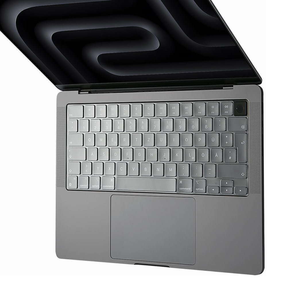 Etui ochronne na klawiaturę Techsuit PureTypeX do Apple MacBook Pro 14 / Air 13 / Air 15 Series, przezroczyste