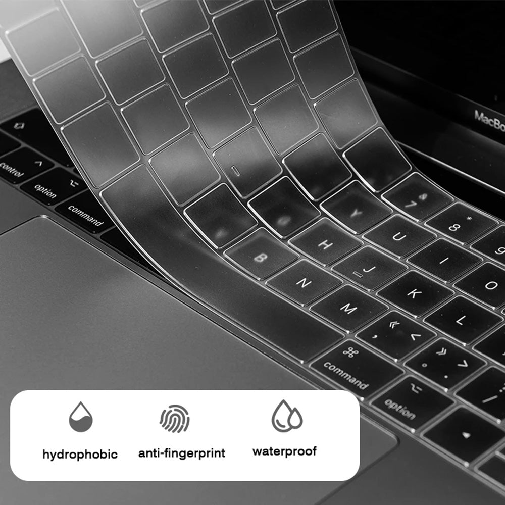 Etui ochronne na klawiaturę Techsuit PureTypeX do Apple MacBook Pro 14 / Air 13 / Air 15 Series, przezroczyste