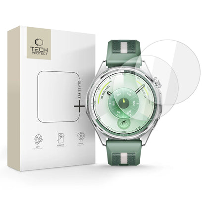 Folia ochronna Tech-Protect Fit+ do Huawei Watch GT 6 46mm, zestaw 2 sztuki, szkło hartowane