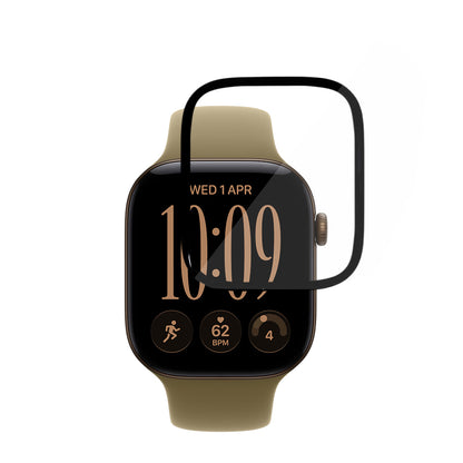 Folia ochronna Techsuit Nano Flex do Apple Watch Series 12 42 mm, plastikowa, zestaw 2 sztuki, czarna