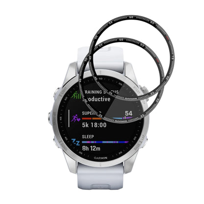 Folia Ochronna Techsuit Nano Flex dla Garmin Fenix 7S, Zestaw 2 sztuki, Plastik, Czarna